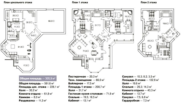 загородный особняк - план и схема